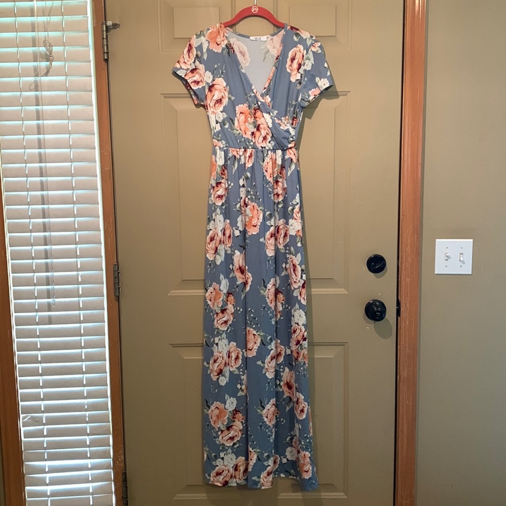 Long floral dress - MATERNITY- Size XS